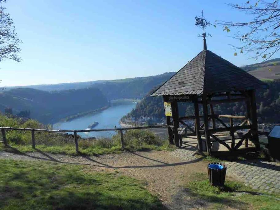 #1 Studioapartment Mit Loreleyblick Direkt An Der Schoensten Etappe Des Rheinsteigs Patersberg Εξωτερικό φωτογραφία